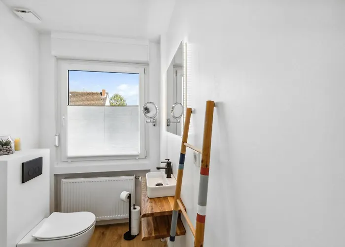 Chalet-uni- Boxspringbett Kueche-ruhig-parkplatz 아파트