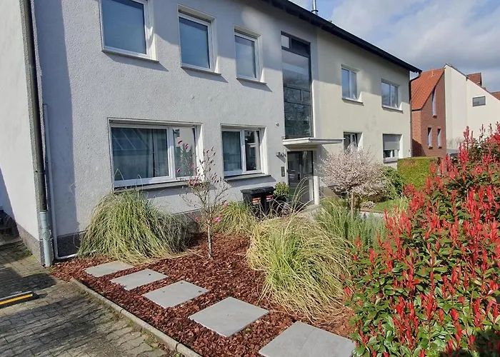 Chalet-uni- Boxspringbett Kueche-ruhig-parkplatz 아파트 *